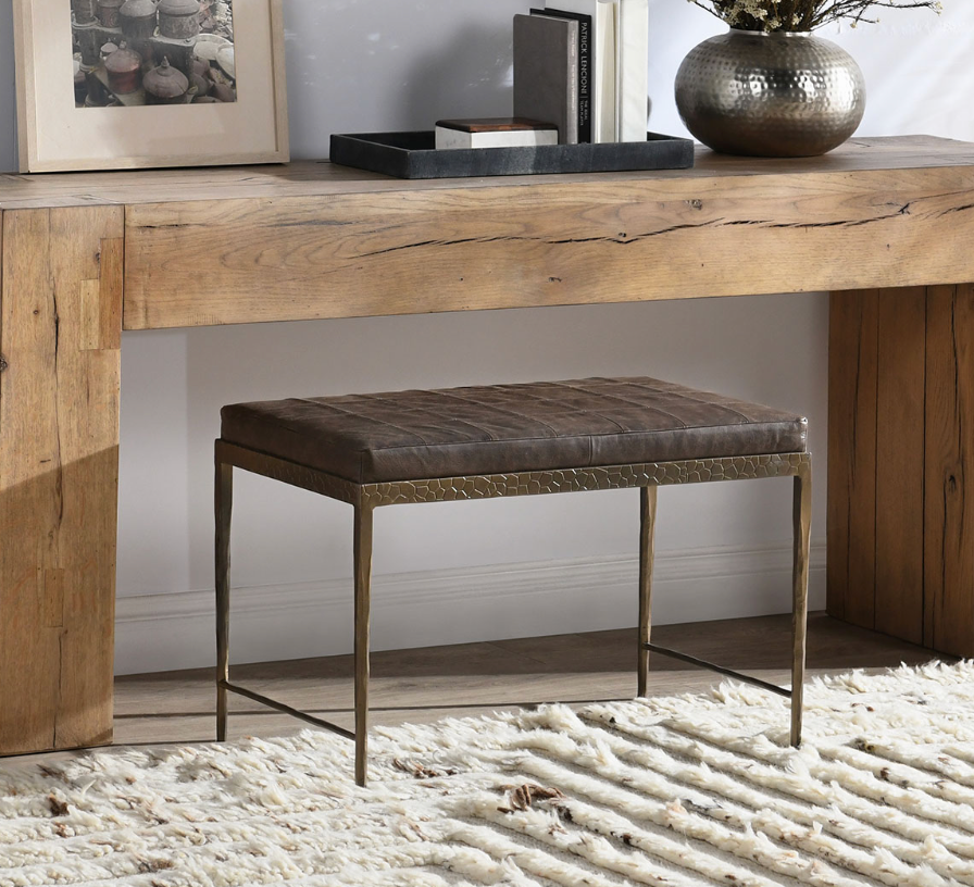 
                  
                    Max 28" Leather Bench
                  
                