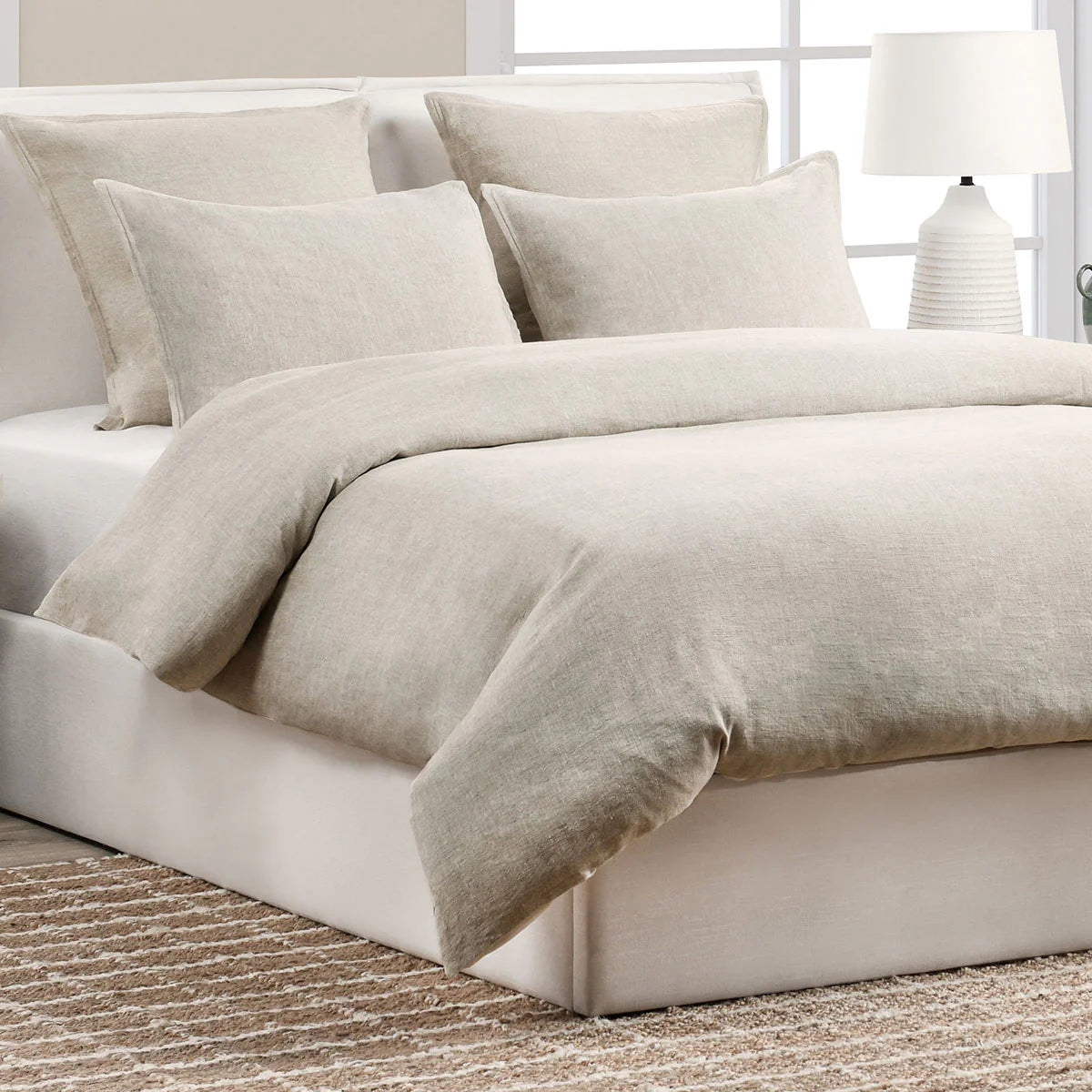 Talia King Duvet, Natural