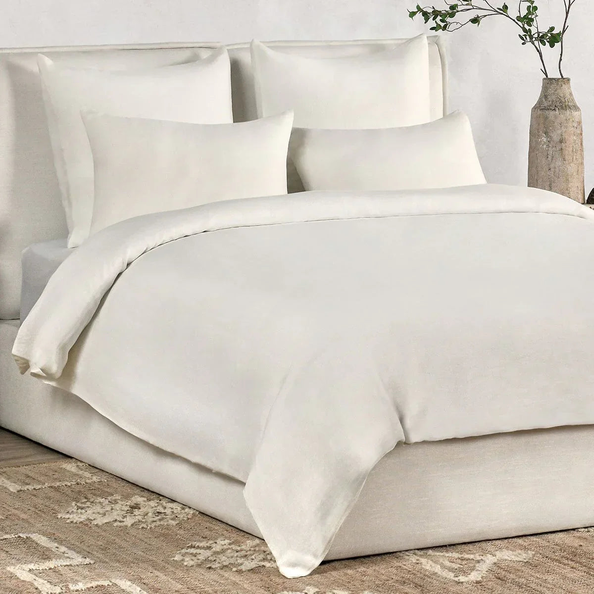 Palo King Duvet, Ivory