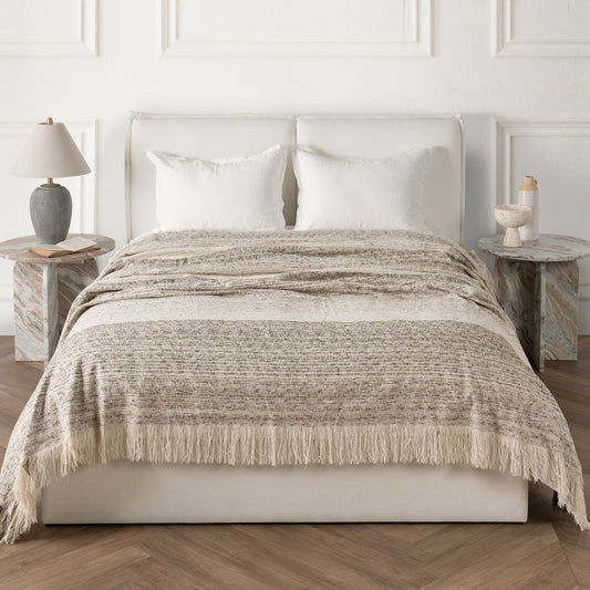 Beryl King Blanket, Cocoa Brown