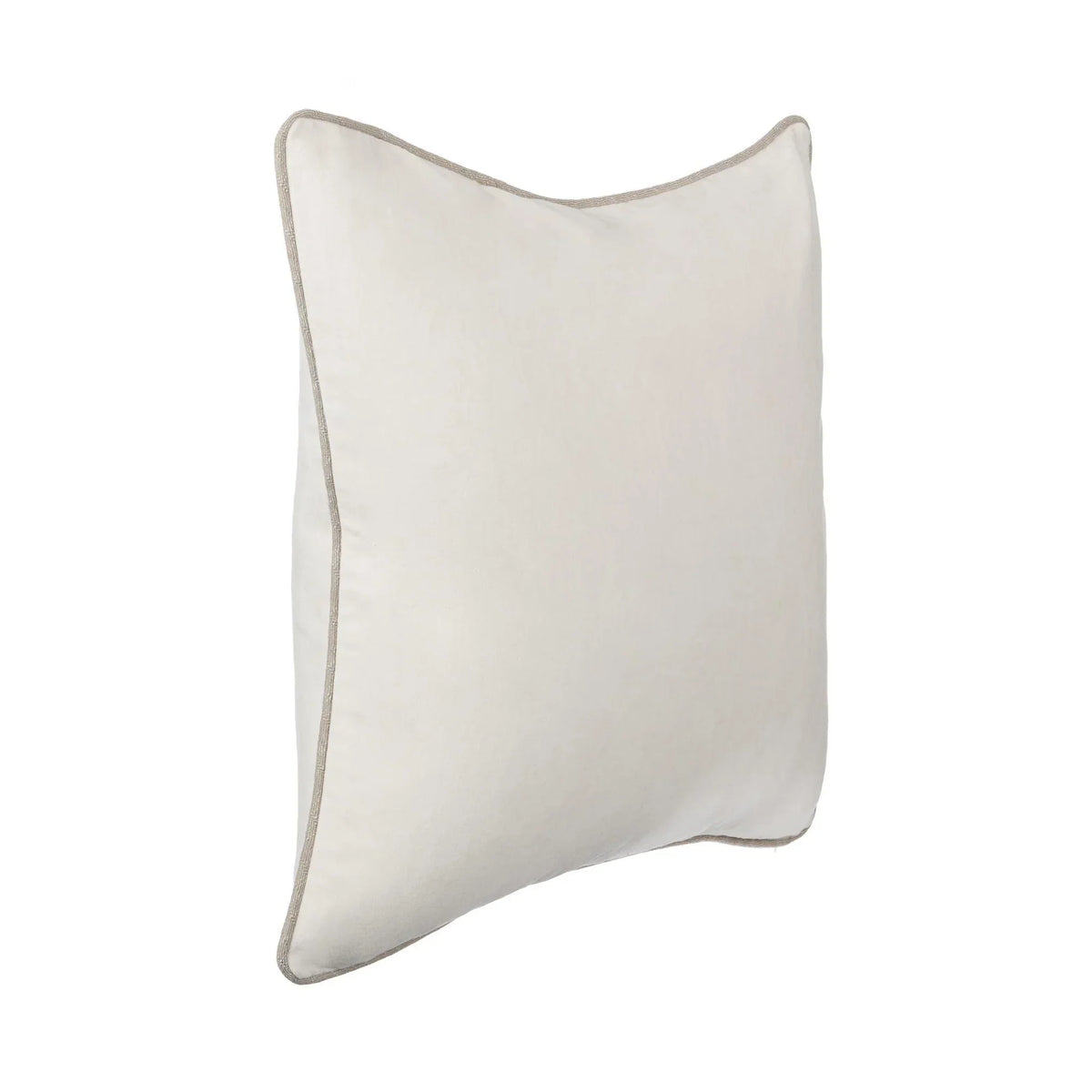 SLD Heirloom Velvet 18x18 Pillow, Ivory