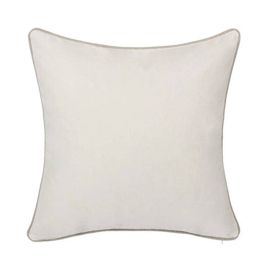 SLD Heirloom Velvet 18x18 Pillow, Ivory