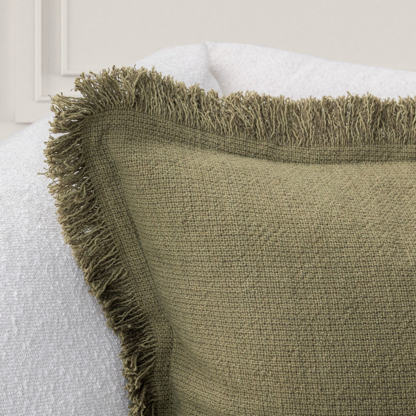 Lauren 22x22 Pillow, Olive