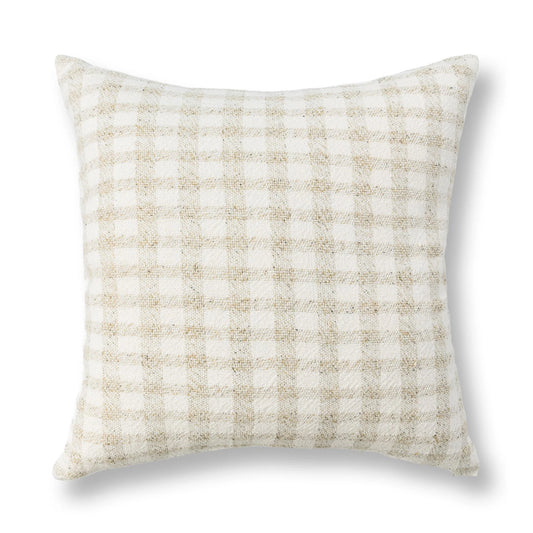 TW Sari Pillow, Natural/Ivory, 26x26