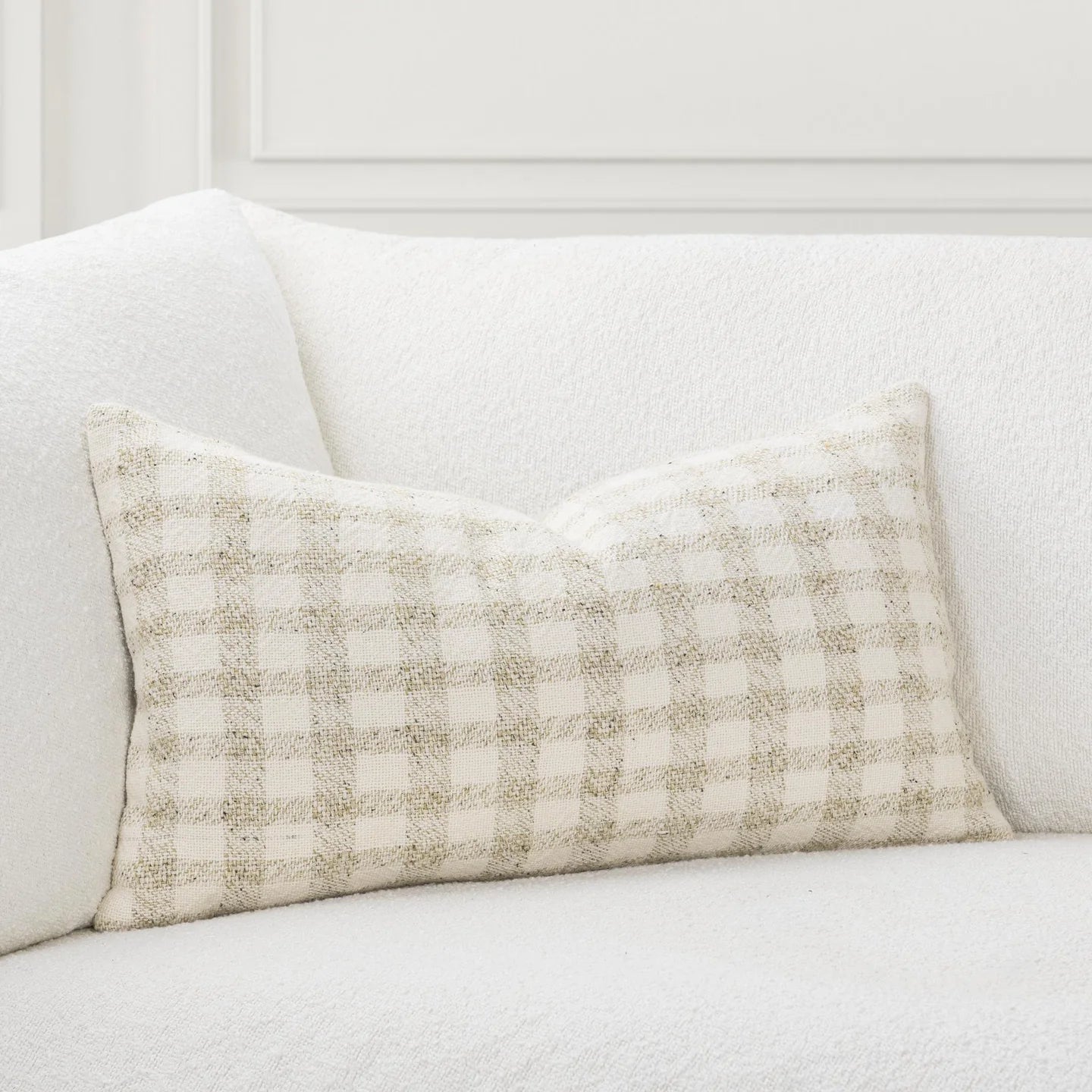TW Sari Pillow, Natural/Ivory, 14x26