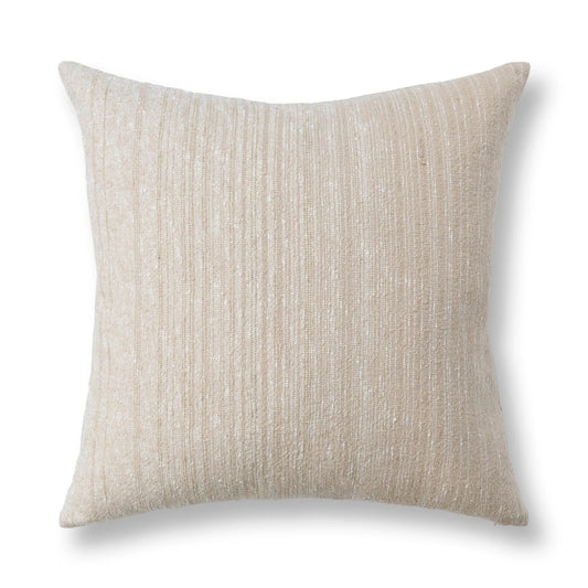 Beryl Pillow, Natural/ Ivory, 22x22