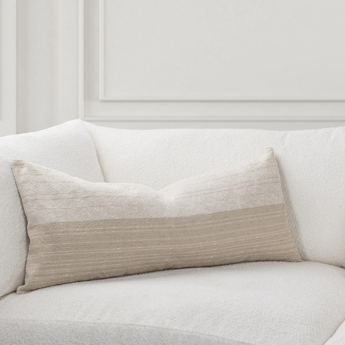 Beryl Pillow, Natural/ Ivory, 16x36