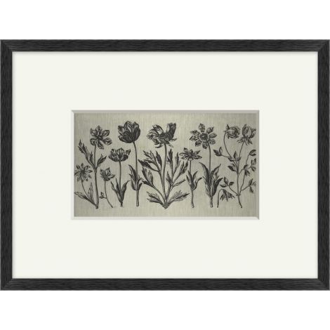 Fleurs Etching