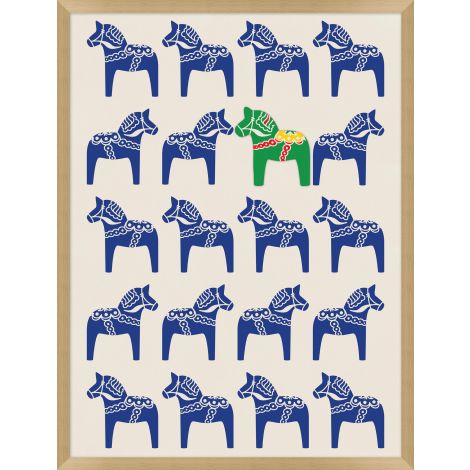 Dala Horse Green Art