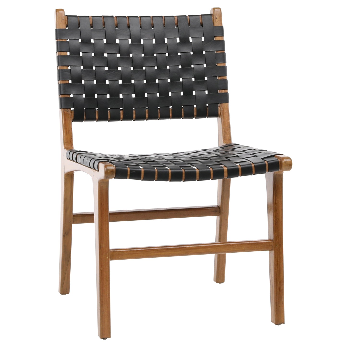 Dunstan Dining Chair Black Leather