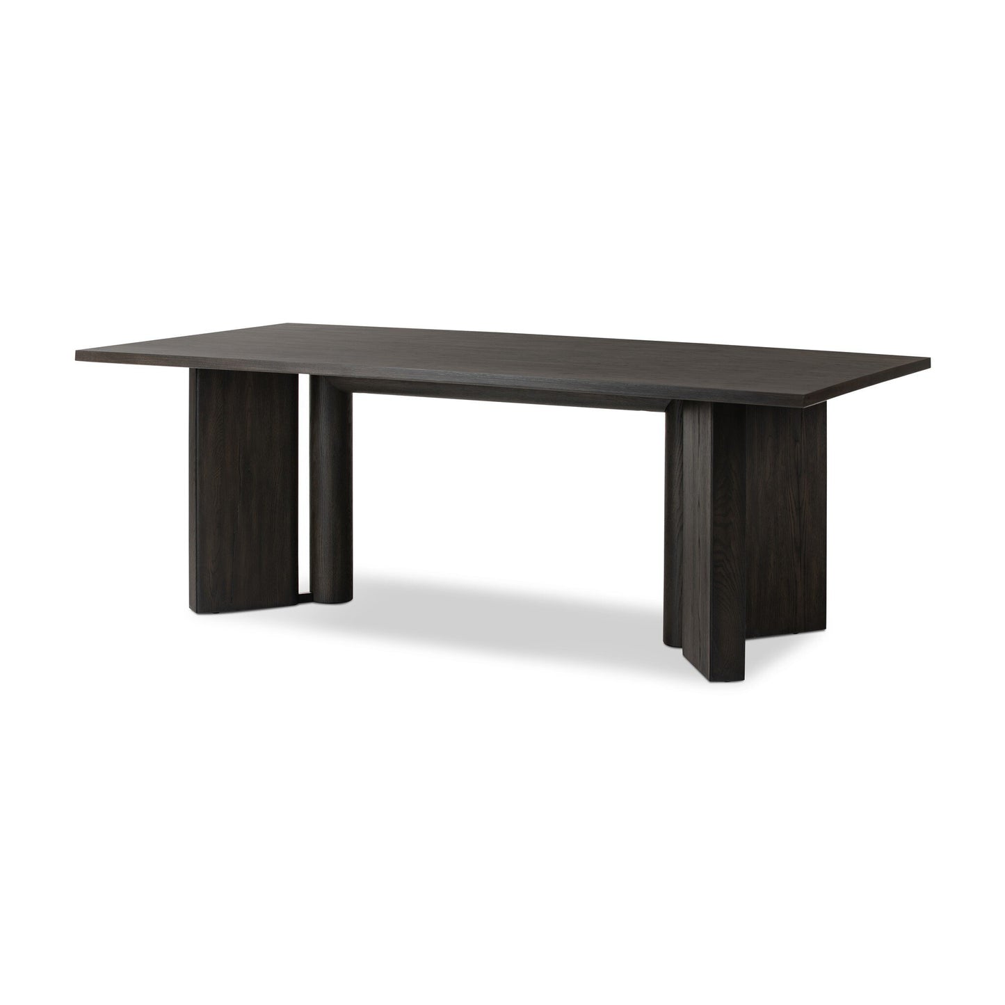 Hengist Dining Table - Smoked Black Veneer