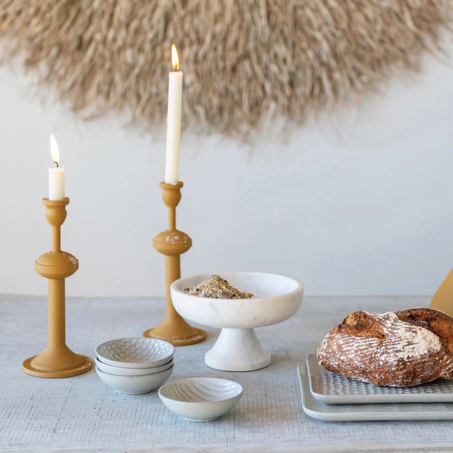 Footed Marble Bowl