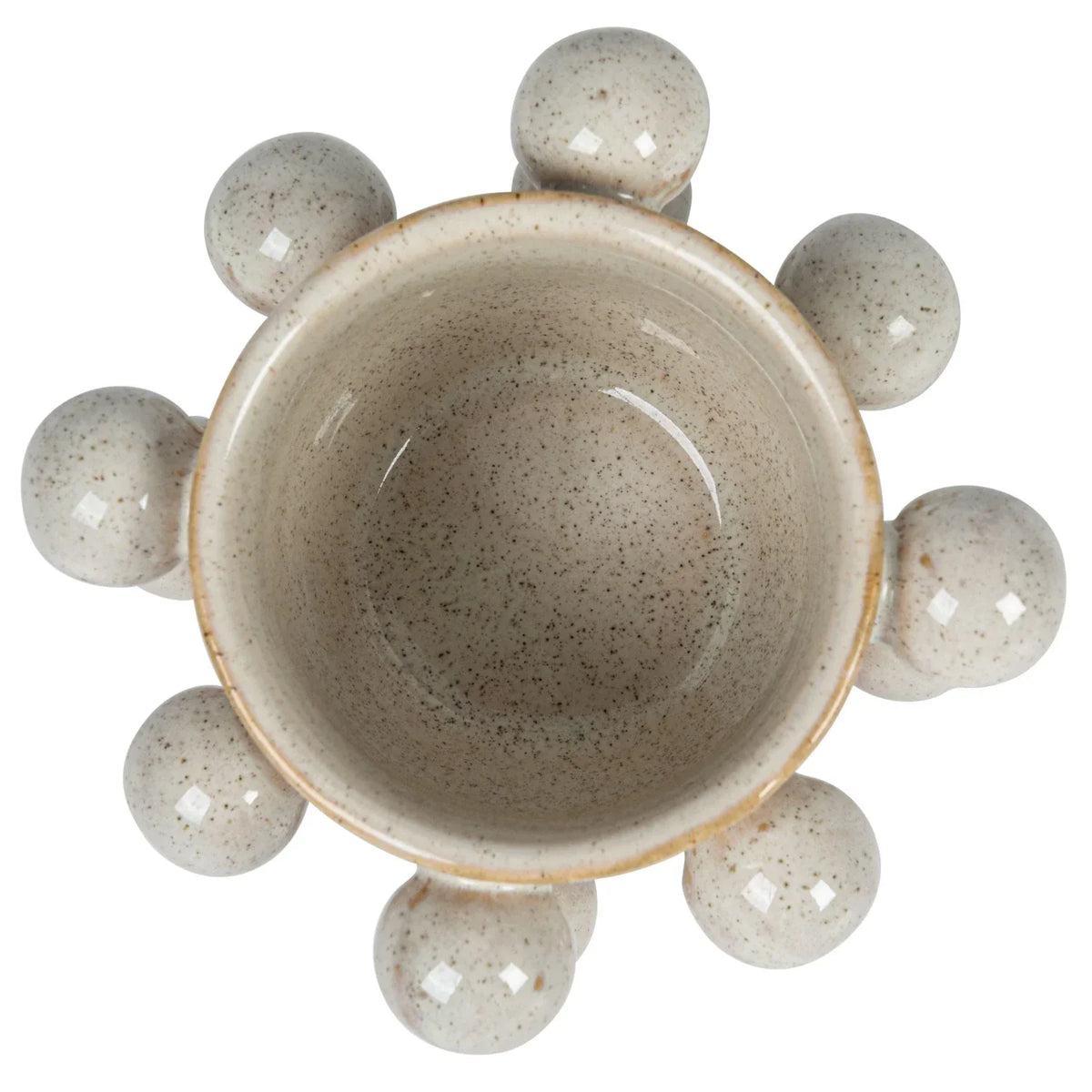 Cream Planter w/ Orbs