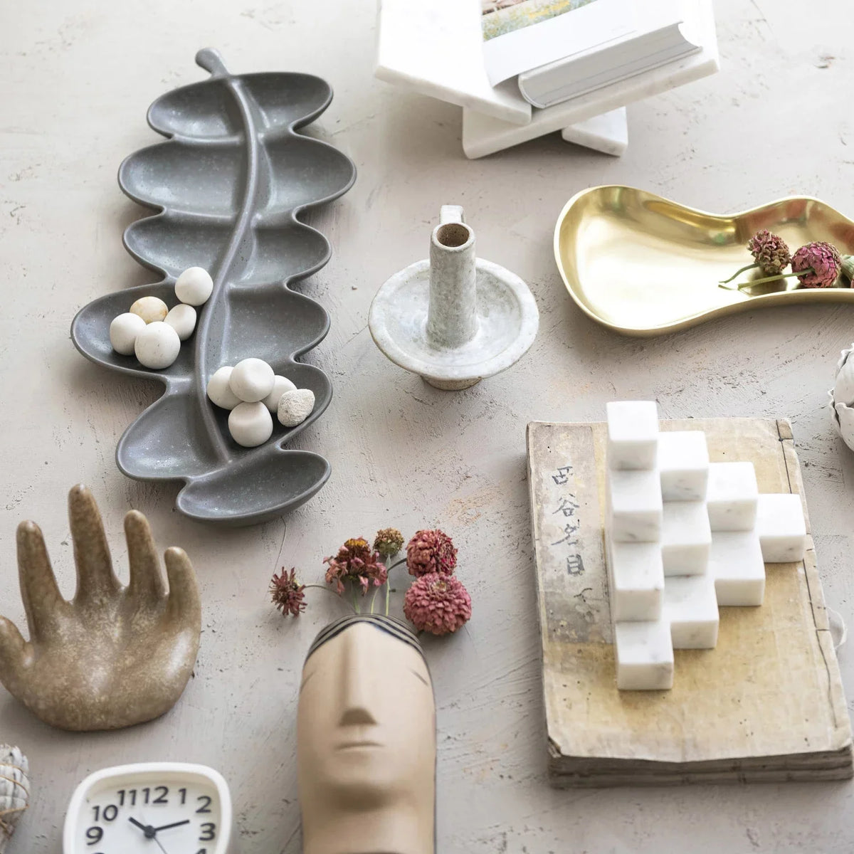 Marble Stairstep Bookend