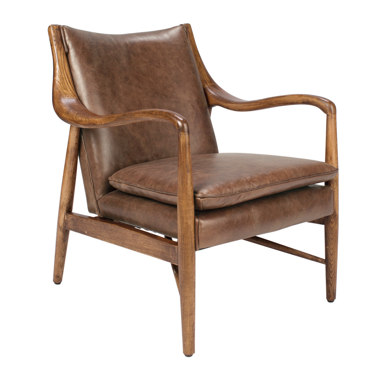 Kiannah Accent Chair Barrel Brown