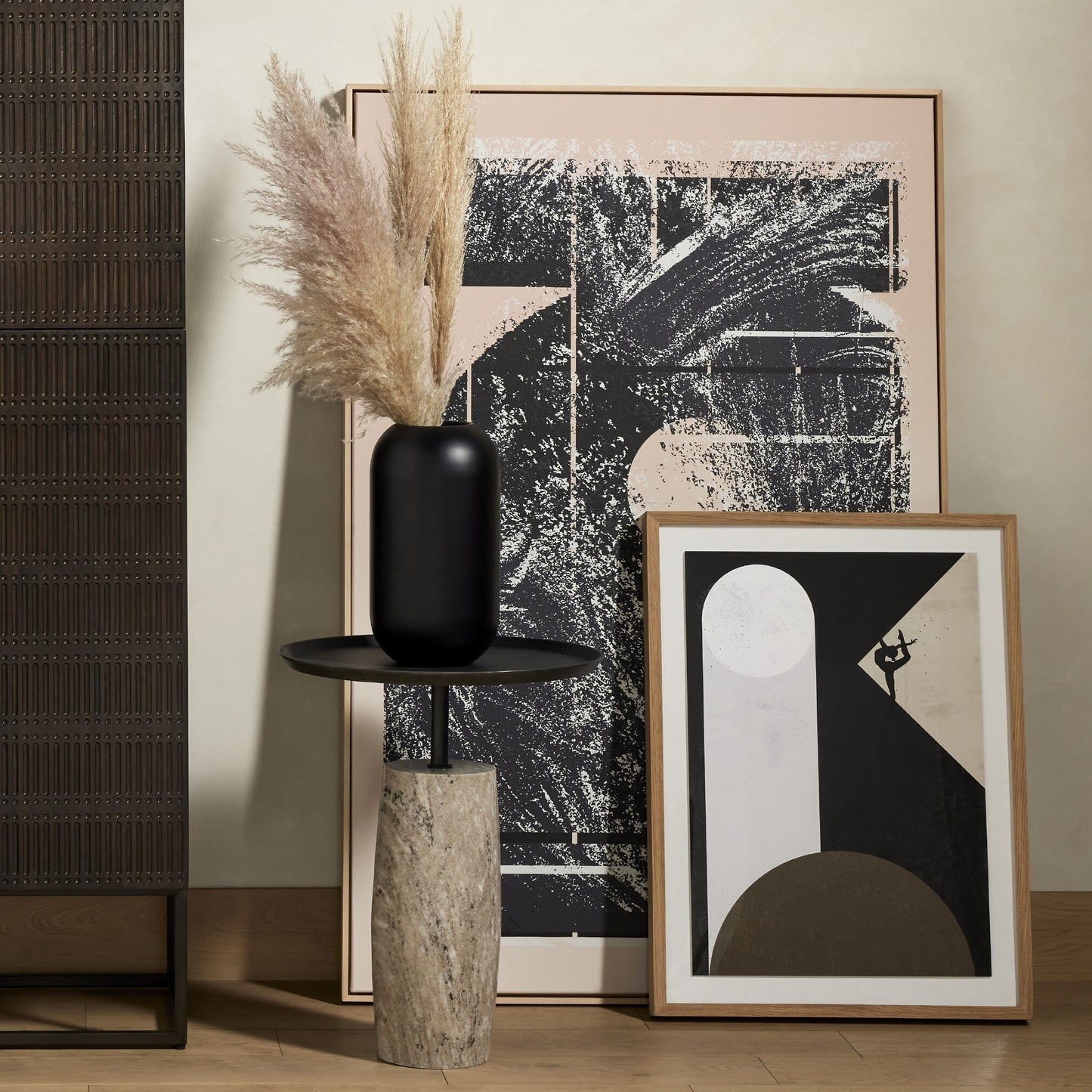 Crispin End Table - Hammered Grey