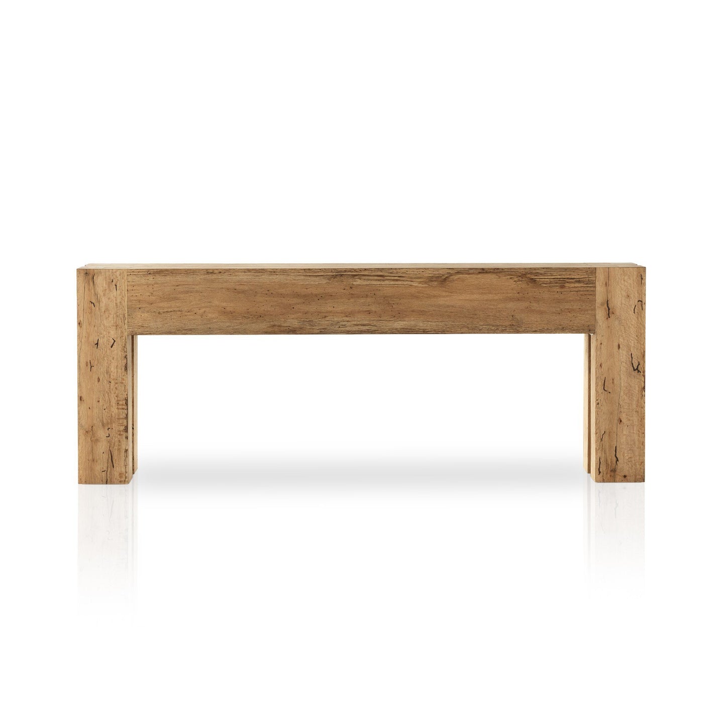 Aldwin Console Table - Rustic Wormwood Oak