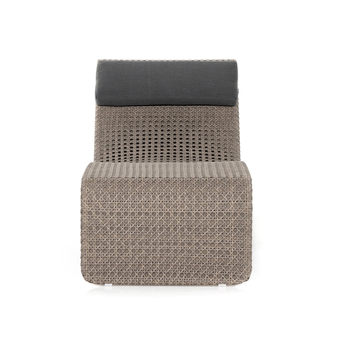 Peredric Outdoor Woven Chaise - Arashi Graphite