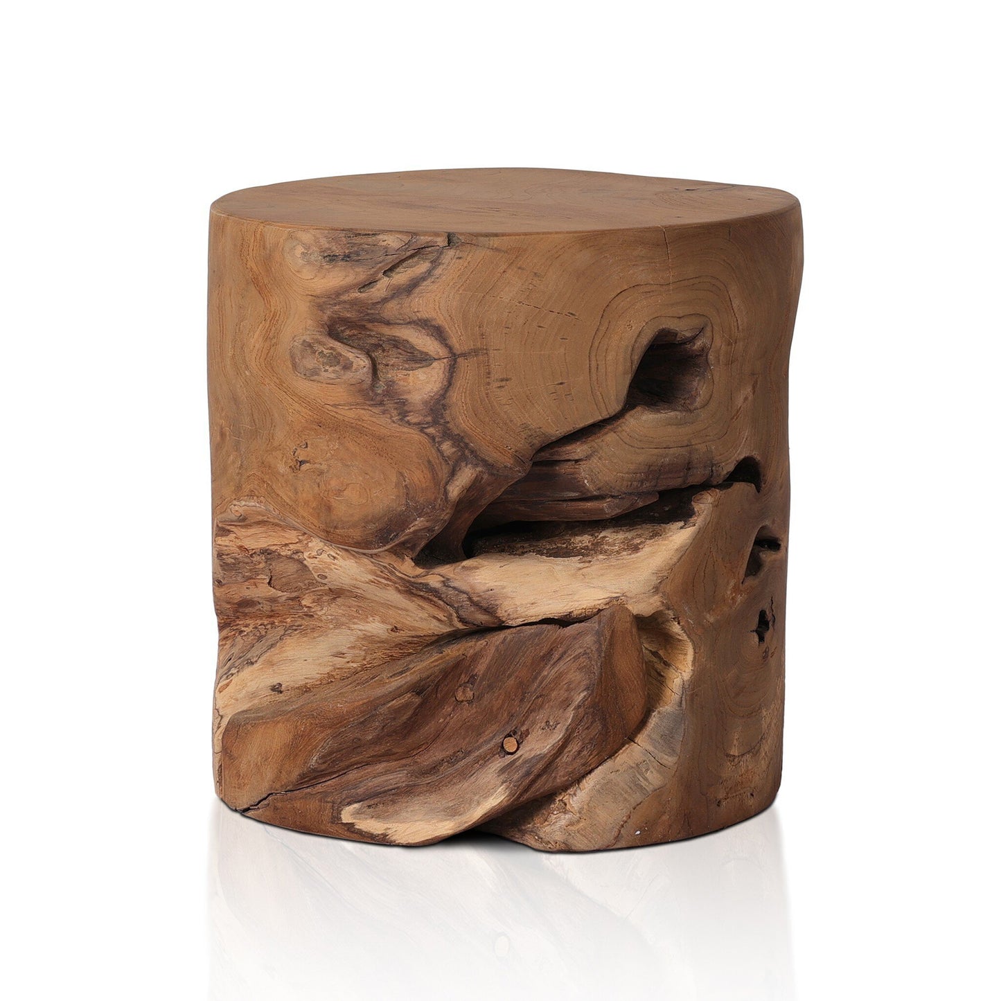 Tectonia Stool - Aged Natural Teak