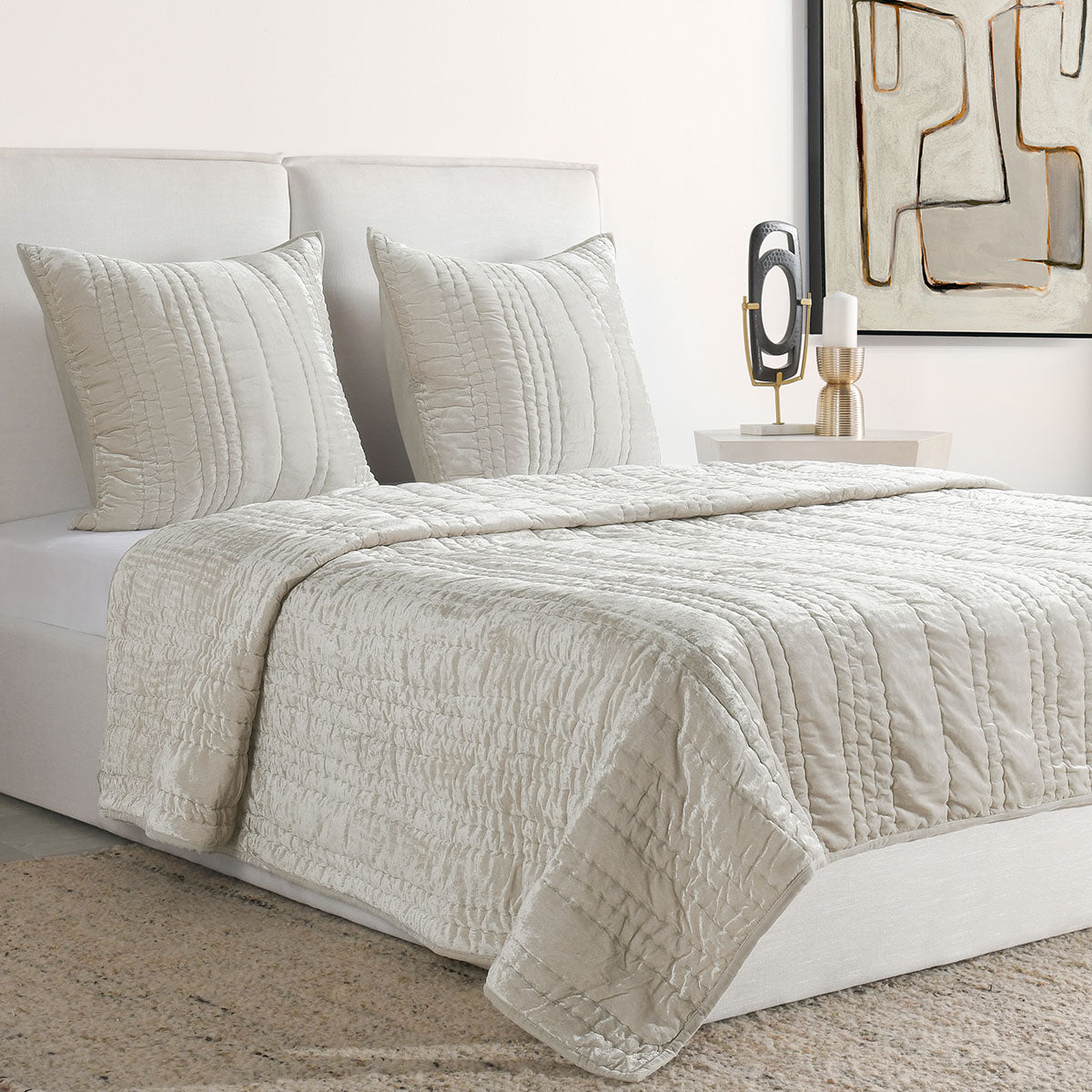 Sevil King Quilt, Gray