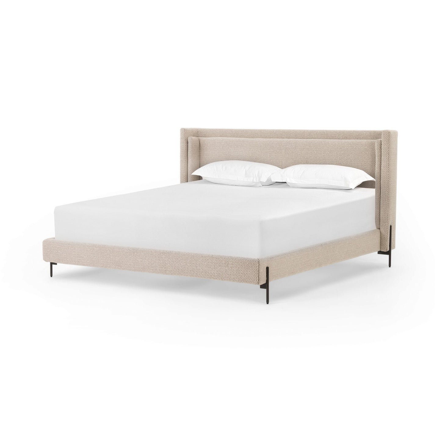 Dunstan Bed - Perin Oatmeal