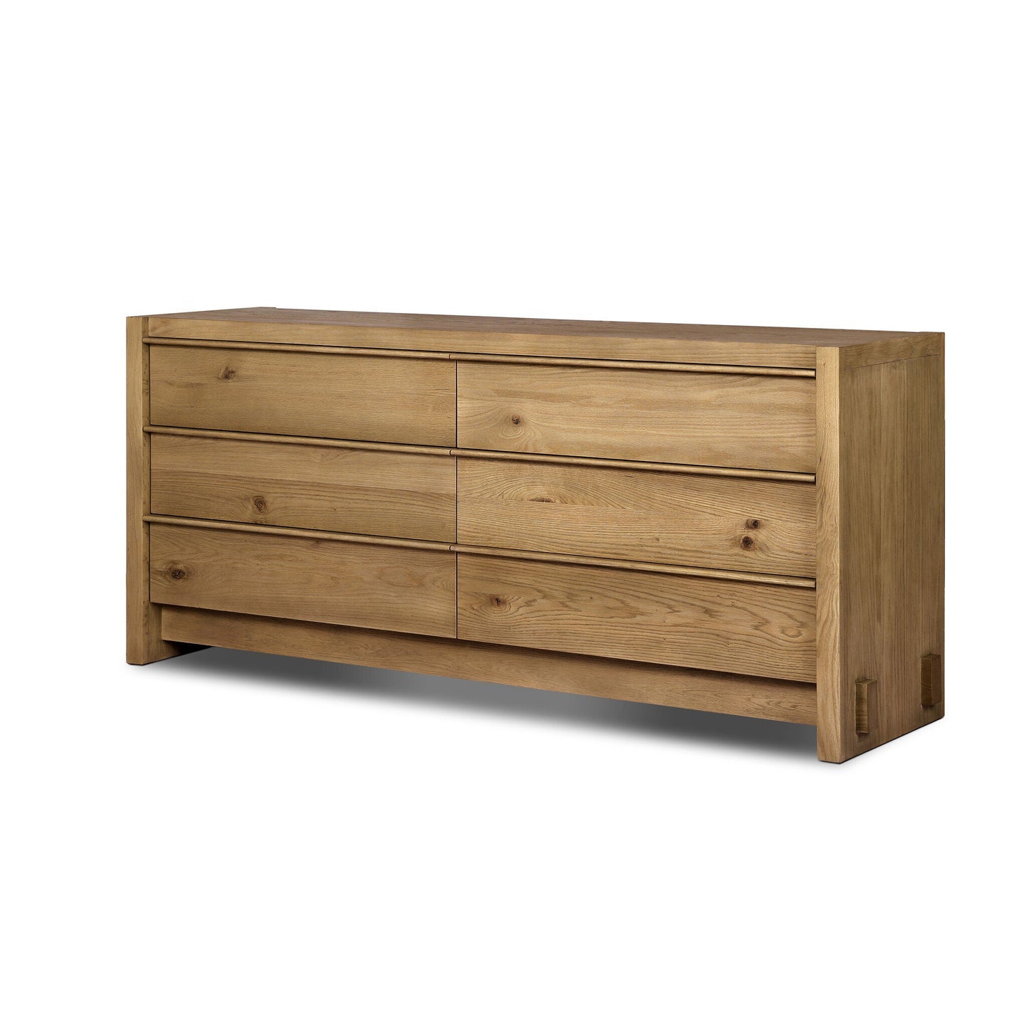Aldwin 6 Drawer Dresser - Sandy Oak Resawn