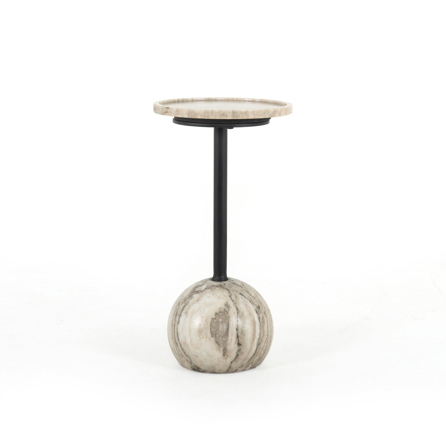Valdric Accent Table - Black Marble
