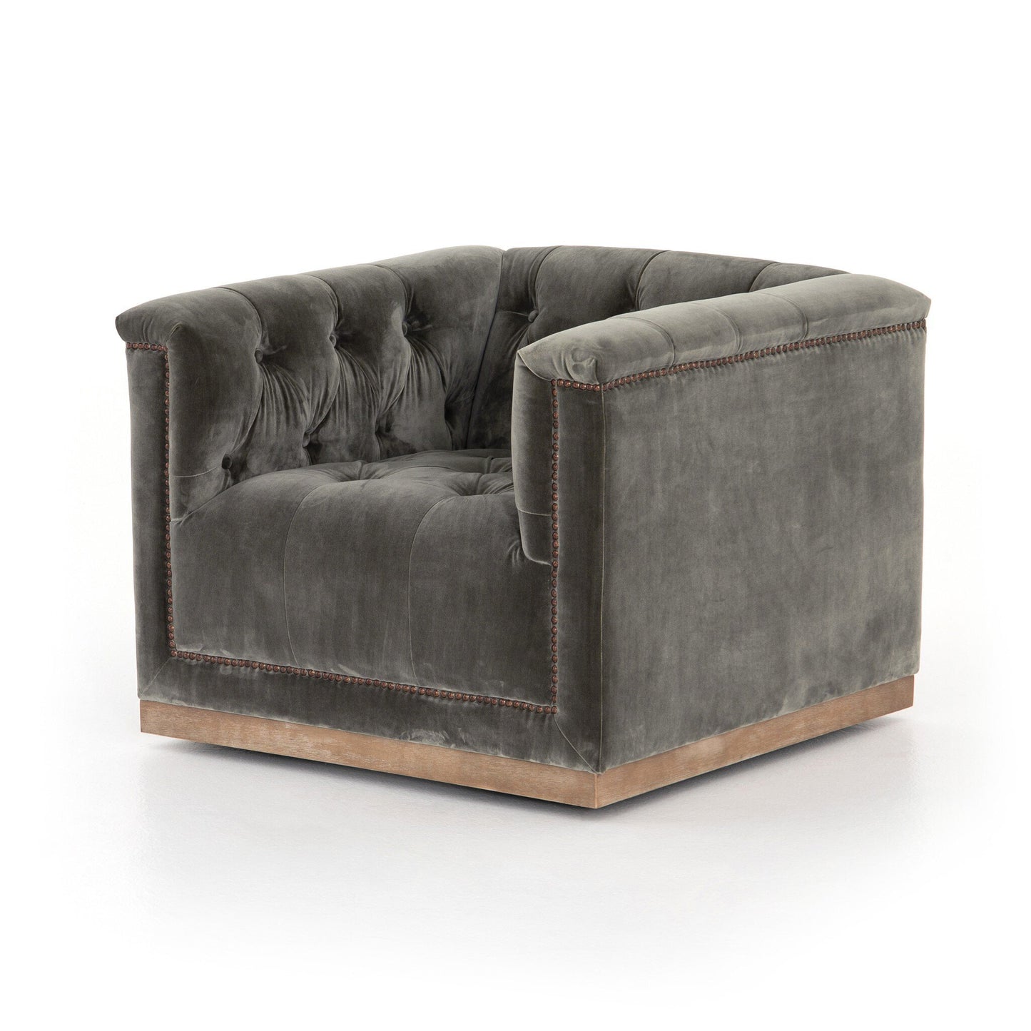 Maeglric Swivel Chair - Umber Grey