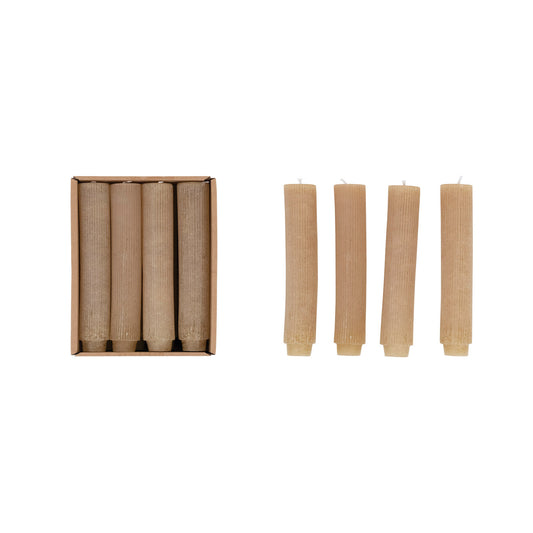 Pleated Taper Candles, Set of 12
