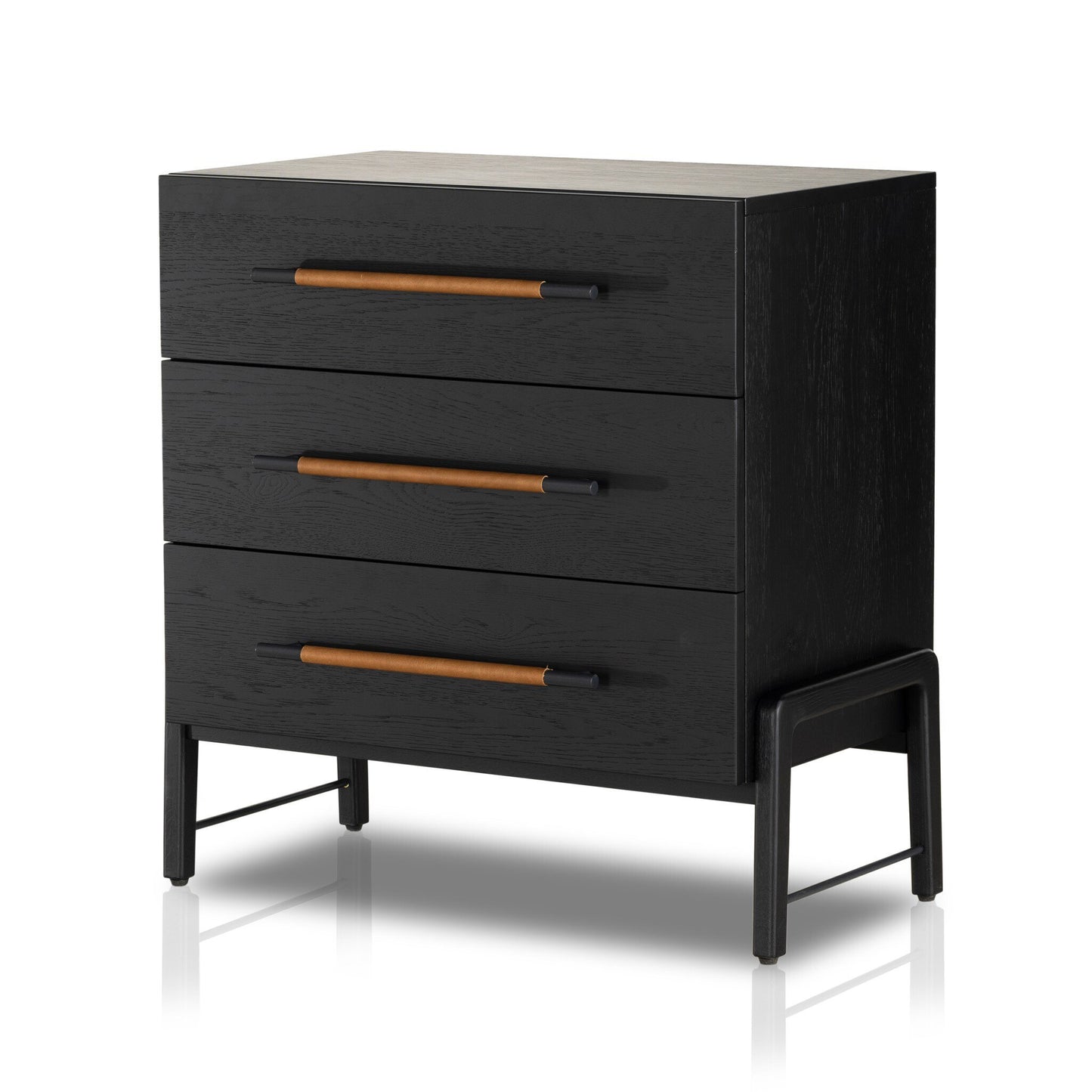 Roderick 3 Drawer Dresser - Ebony Oak Veneer