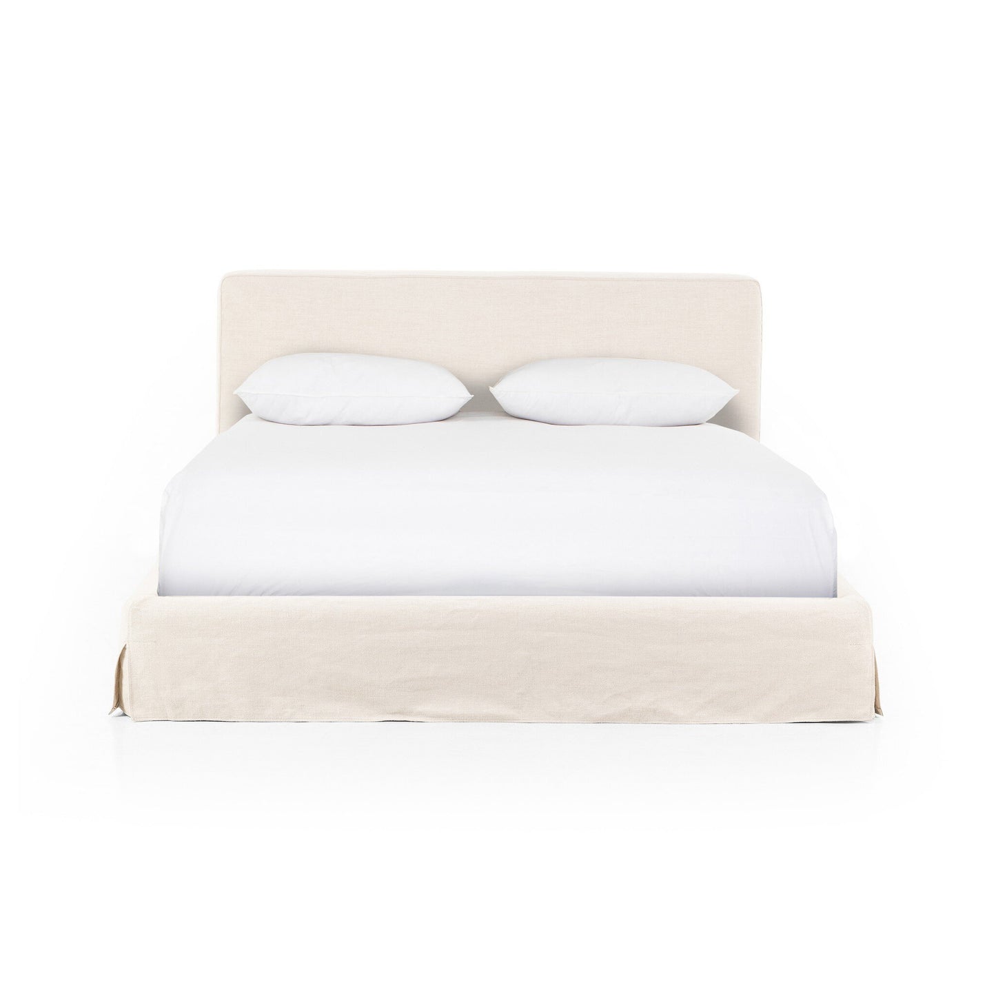 Aldwin Slipcover Bed - Brussels Natural