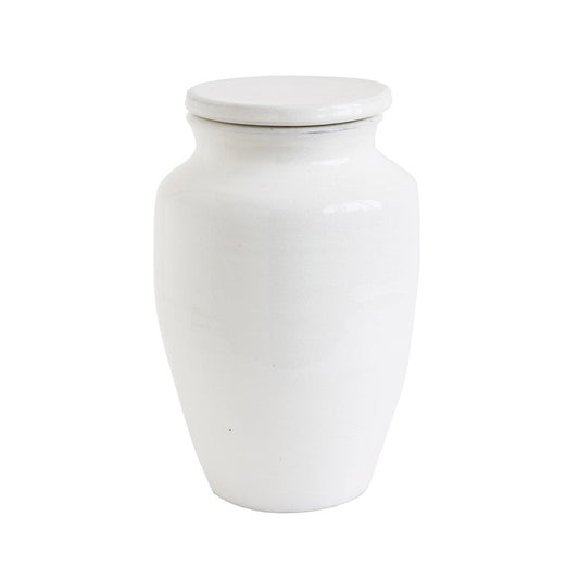12" White Cachepot