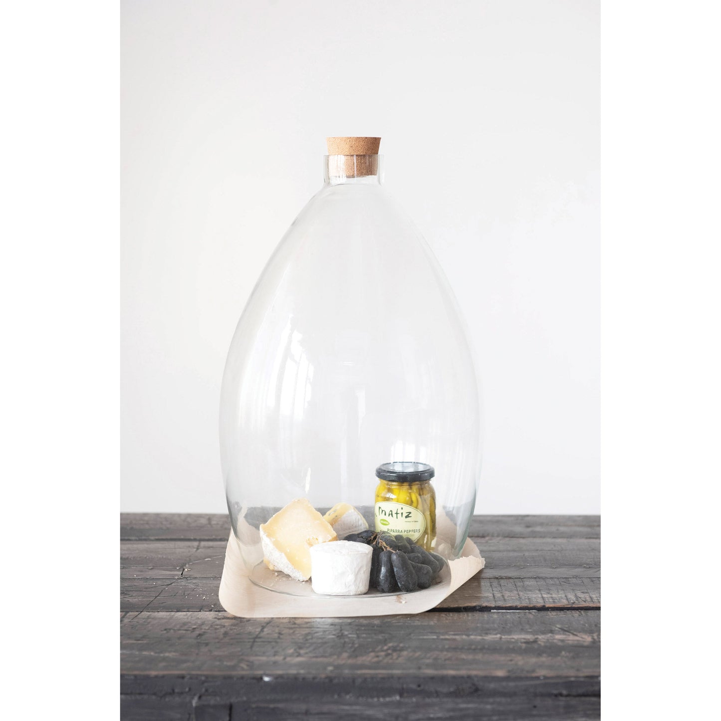 Glass Cloche with Stopper, Clearance
