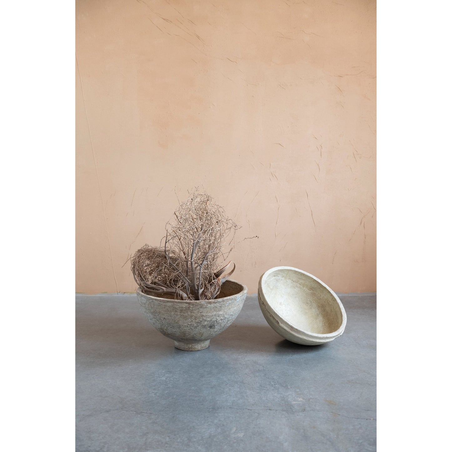 Decorative Paper Mache Bowl, Clearance