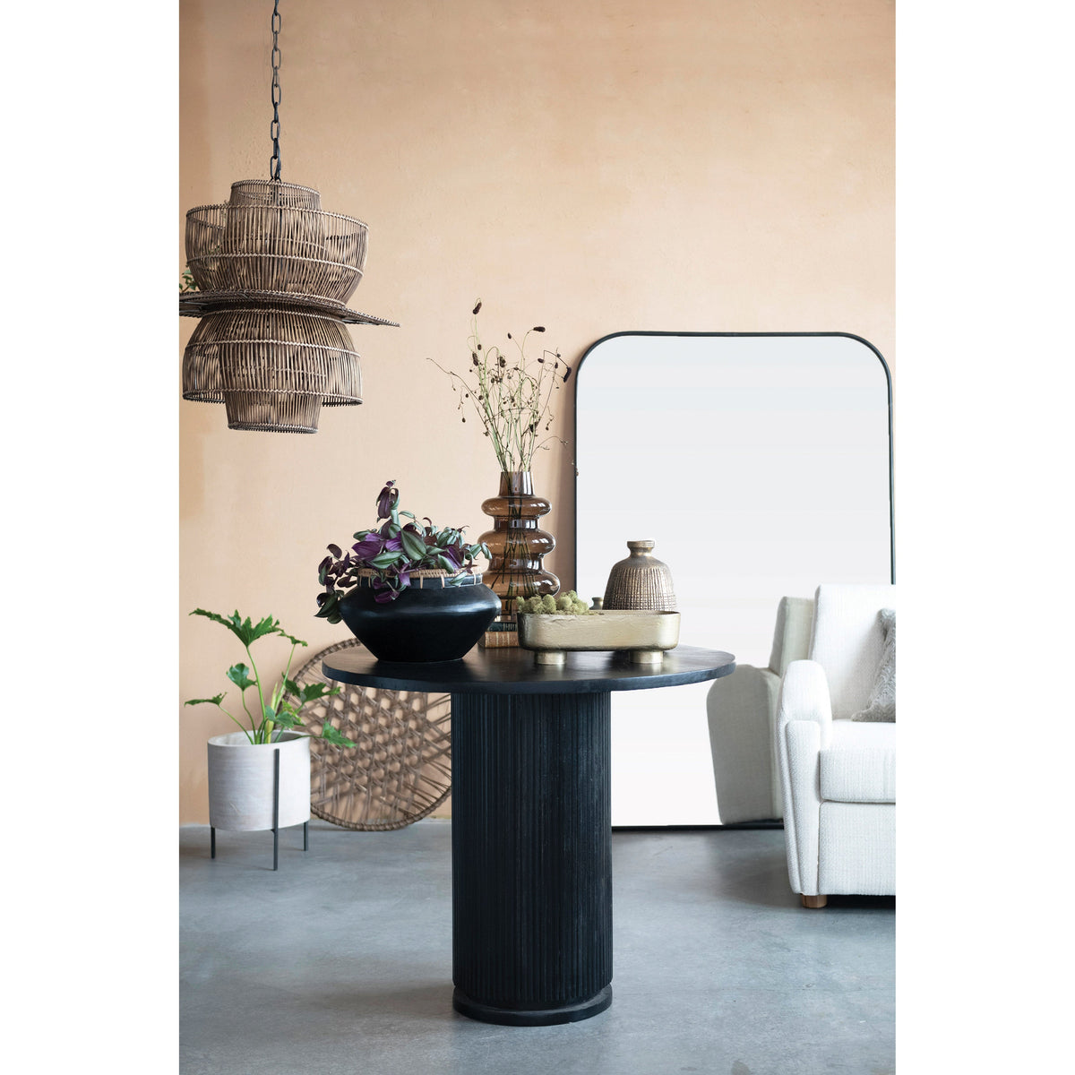 Wall Mirror, Black