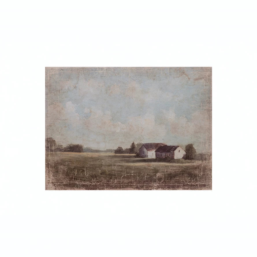 36x27 Farmhouse Landscape Art