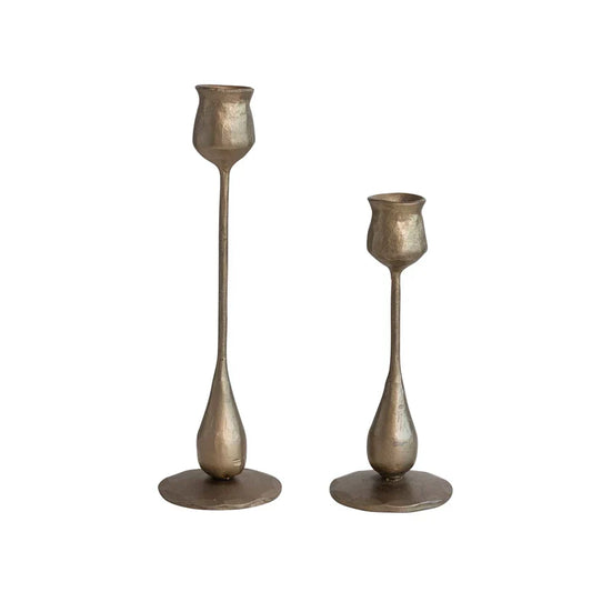 LG Antique Brass Taper Holder