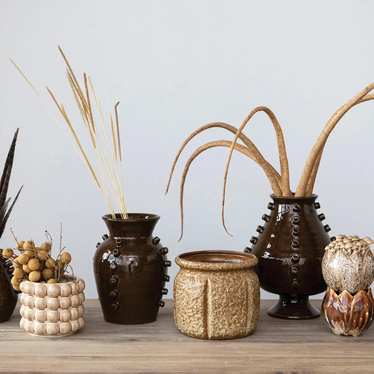 Brown Textured Planter