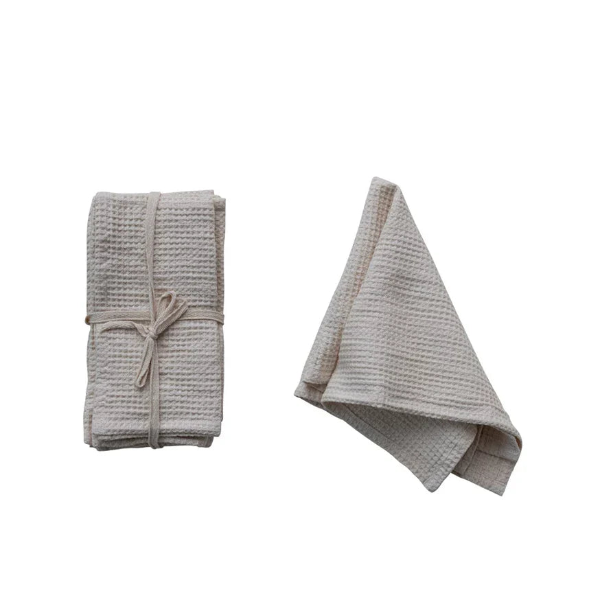 18" Square Waffle Napkin Set