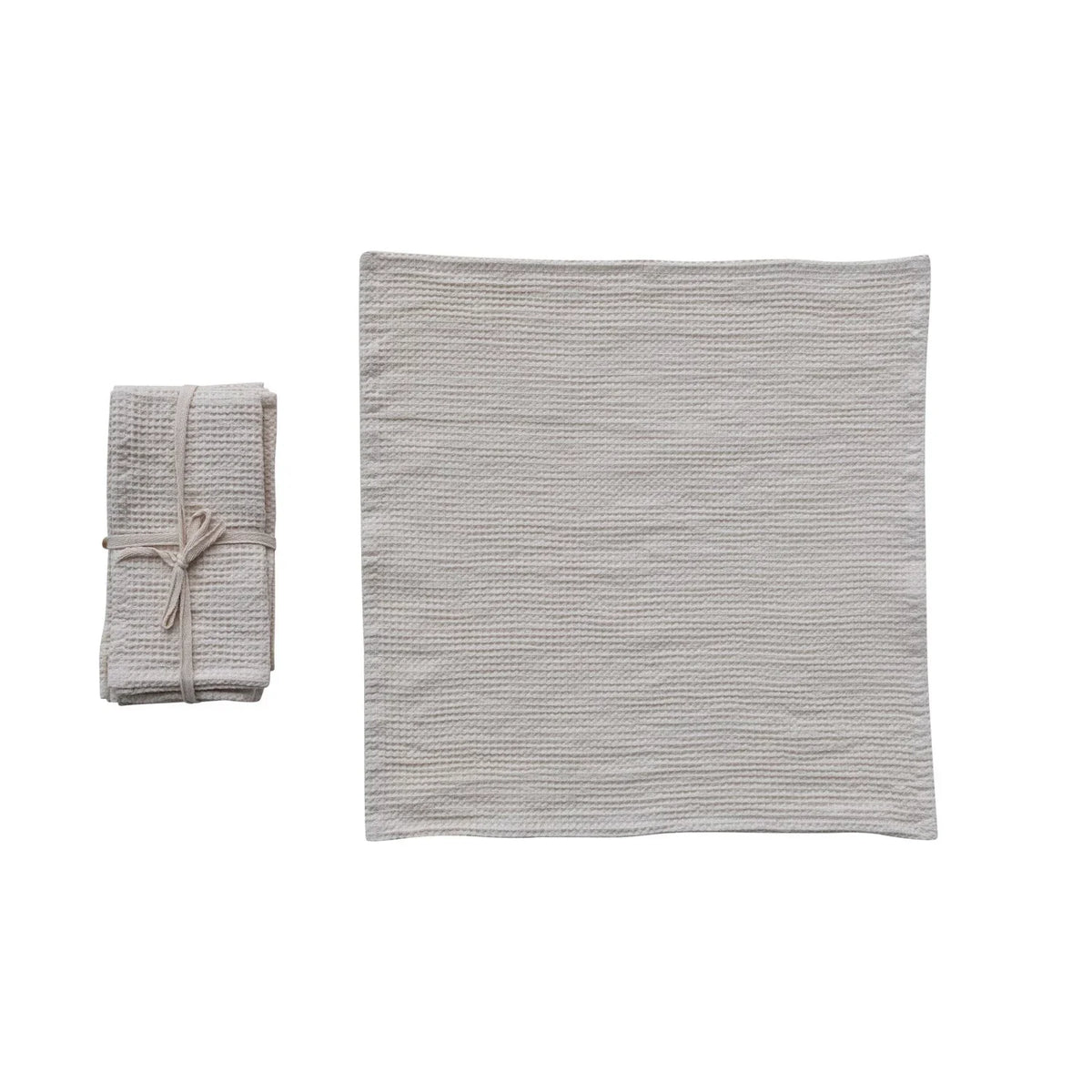 18" Square Waffle Napkin Set