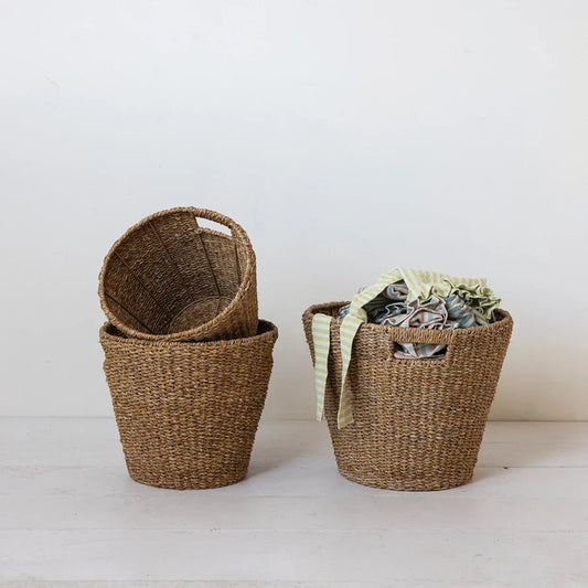 SM Woven Basket w/ Handles