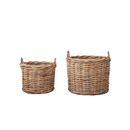 SM Woven Rattan Basket w/ Handles