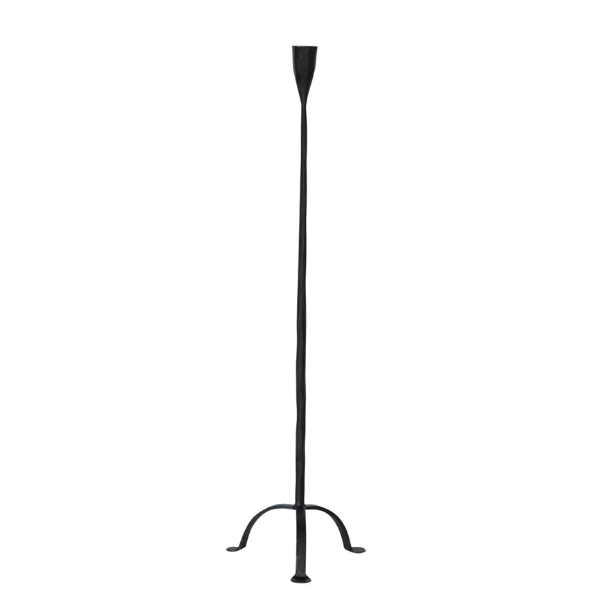 24" Footed Cast Iron Taper Holder