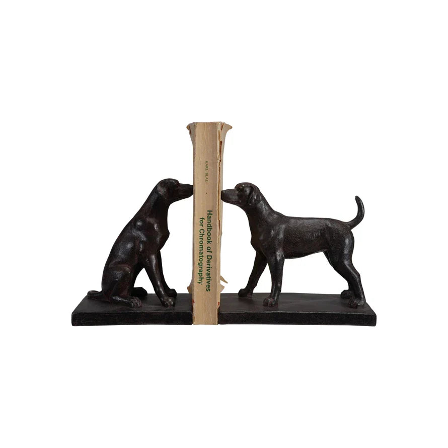 Resin Dog Bookend, Black, Clearance