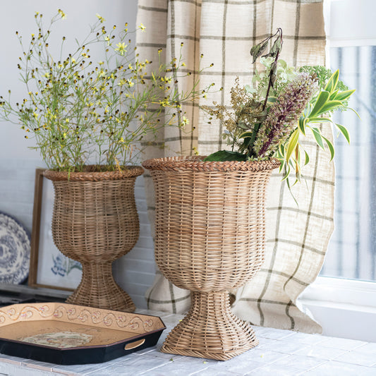 LG Woven Rattan Urn