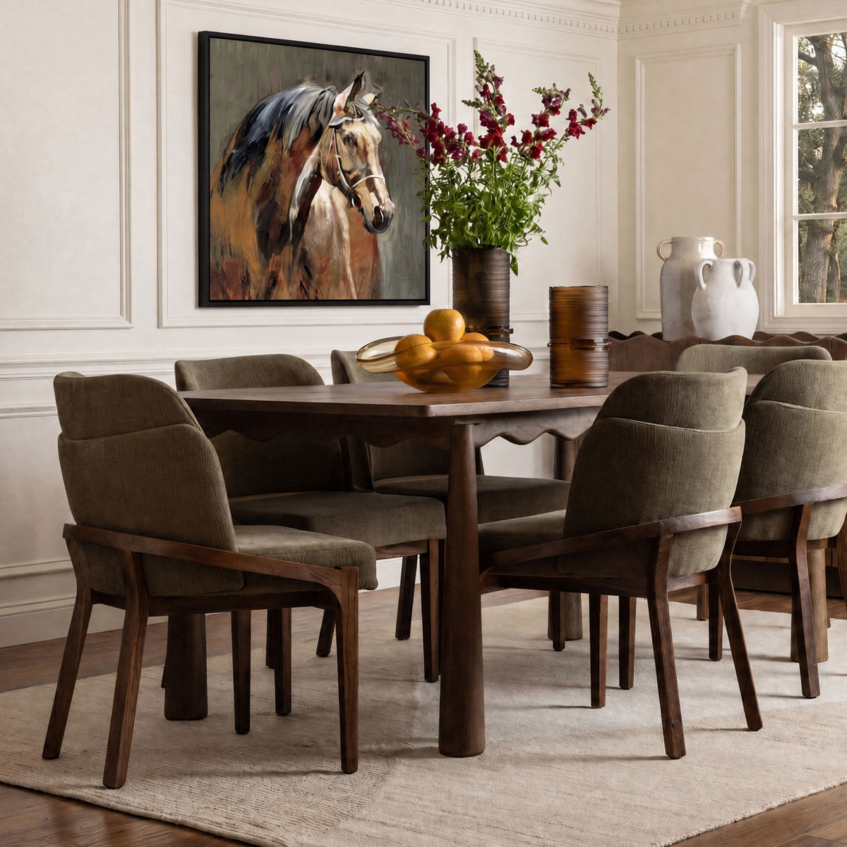 Jacquelyn Dining Chair, Green
