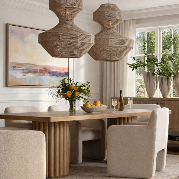 Henley 102" Dining Table, Light