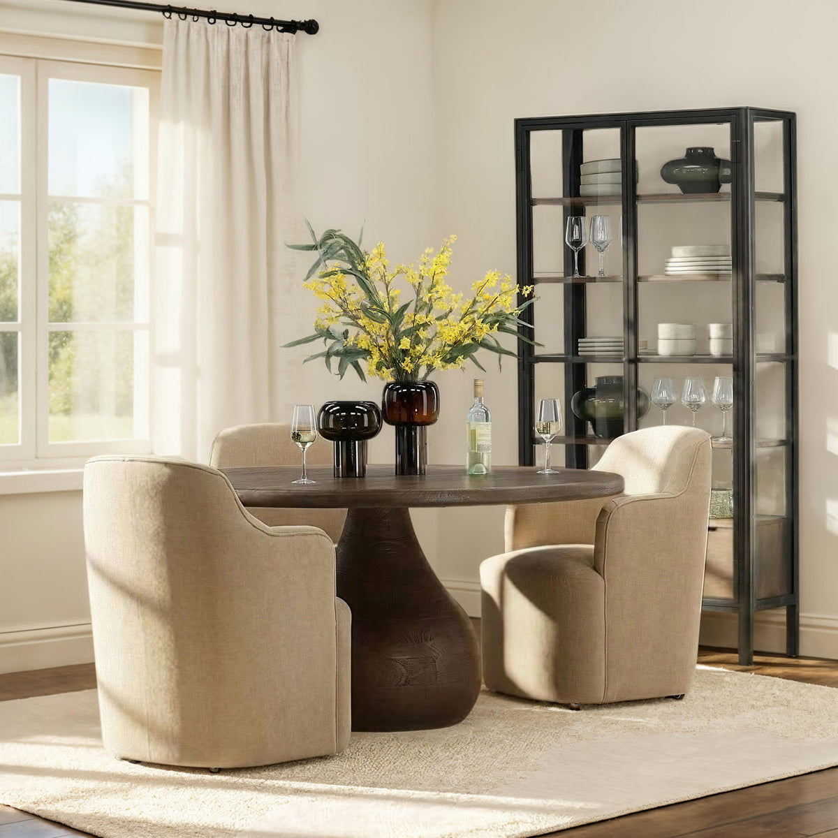 Londyn Dining Chair, Camel Performance