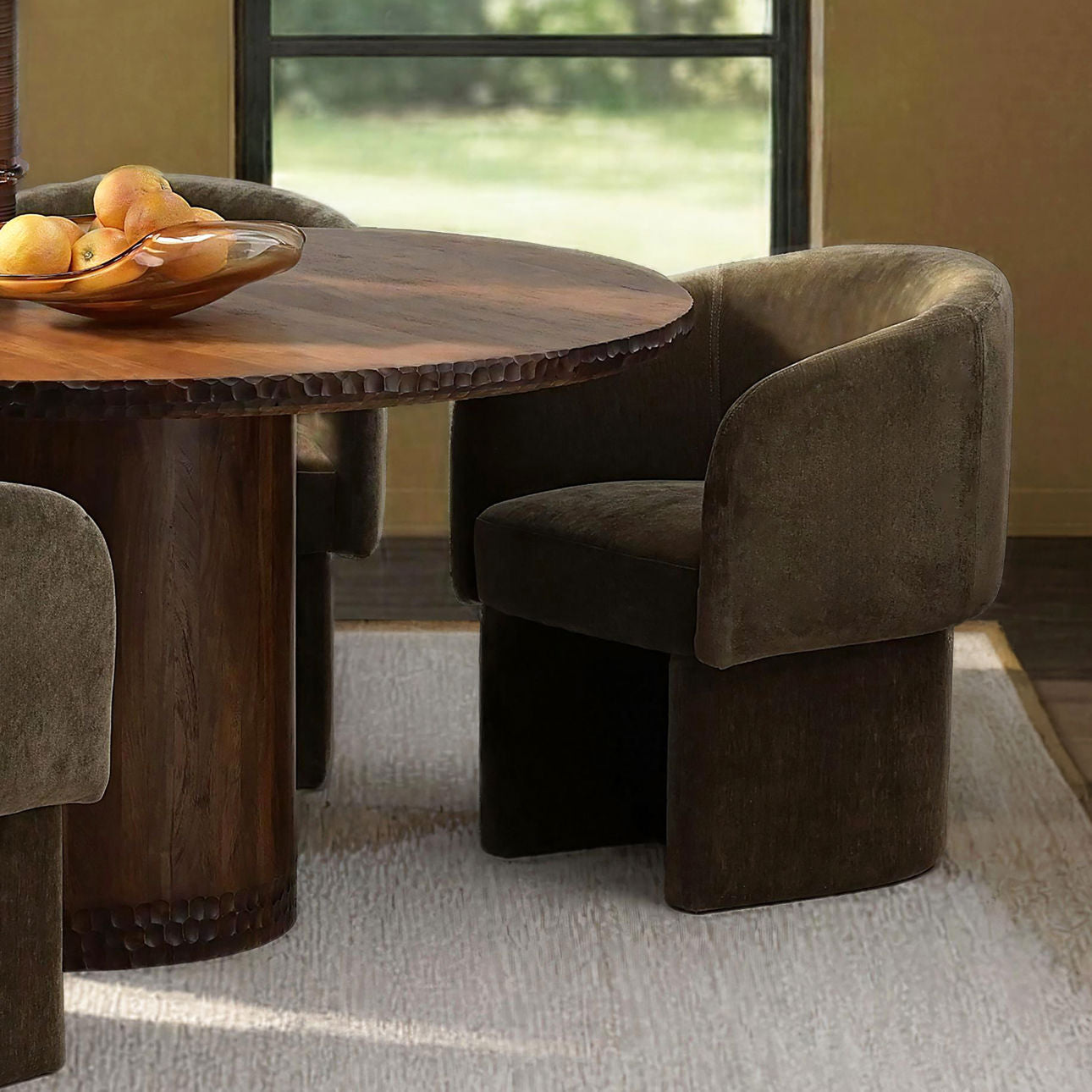 Ynes Dining Chair, Olive