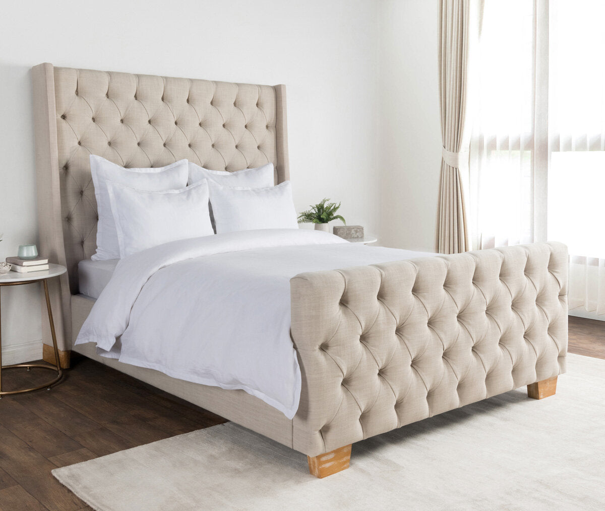 Arcadia White King Duvet
